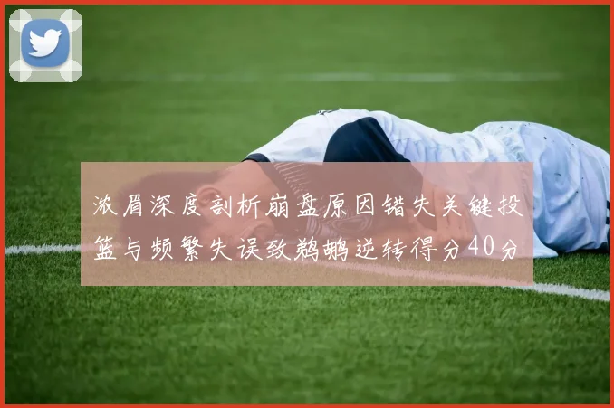 浓眉深度剖析崩盘原因错失关键投篮与频繁失误致鹈鹕逆转得分40分